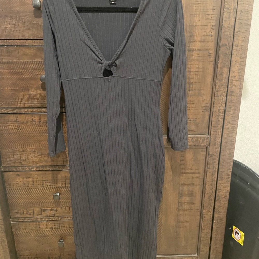 Billabong Charcoal Long Sleeve Dress